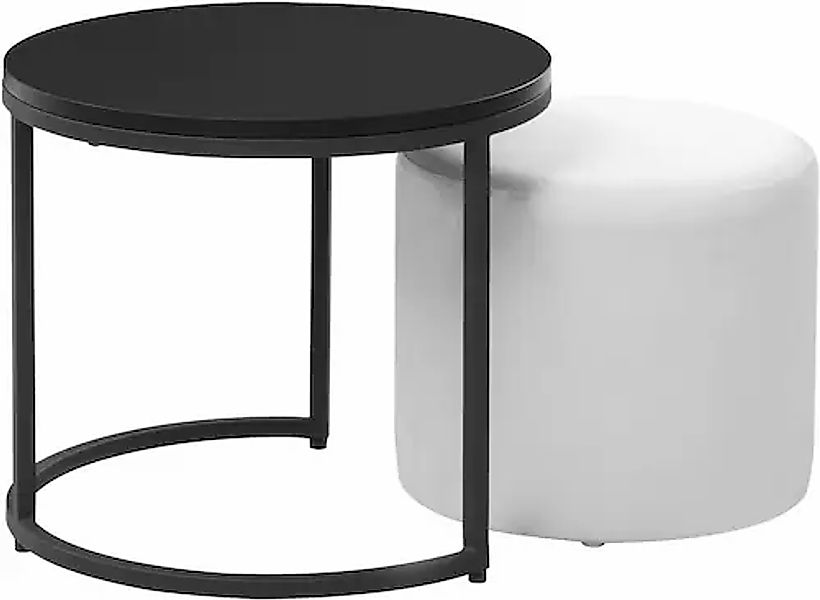 Home affaire Couchtisch »Mayres«, mit integriertem Pouf, Höhe 40 cm günstig online kaufen