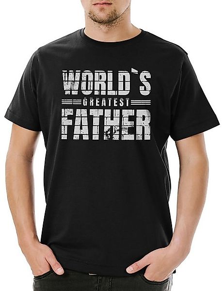 Urban Backwoods Print-Shirt World’s Greatest Father Herren T-Shirt Bester V günstig online kaufen