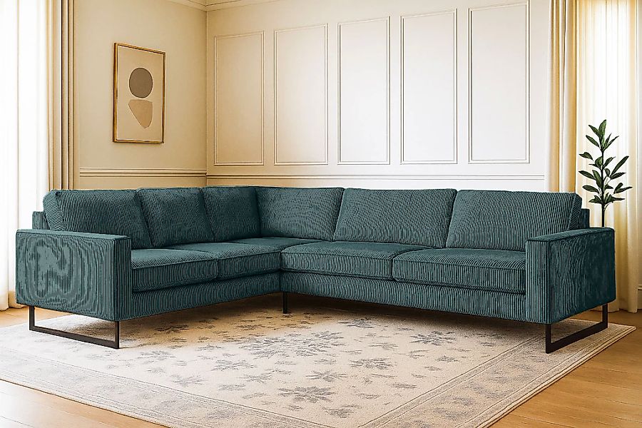 Home affaire Ecksofa "Pinto, XXL, 250/290 cm, langer Schenkel, Ottomane" Co günstig online kaufen