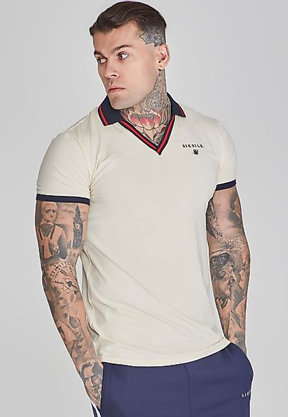Siksilk Poloshirt SikSilk Herren Ecru Polo günstig online kaufen