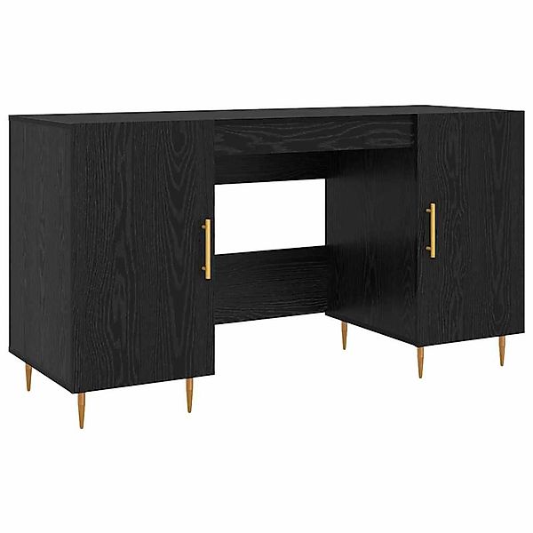 vidaXL Schreibtisch mit Regal Schwarz Eichen-Optik 140 x 50 x 75 cm 879527 günstig online kaufen