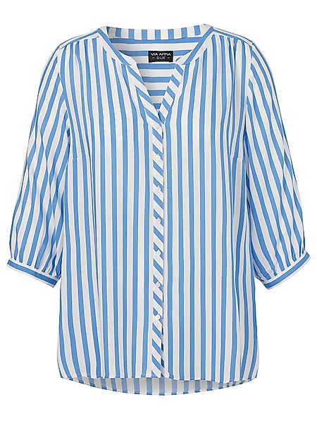 VIA APPIA Langarmbluse Bluse V-Ausschnitt 3/4 günstig online kaufen