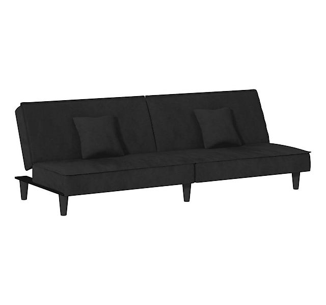 vidaXL Sofa Schlafsofa Schwarz Samt günstig online kaufen