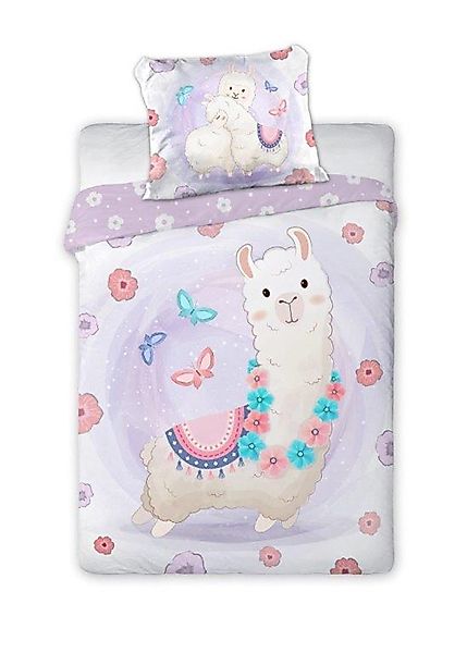 texpot Bettwäsche Kinderbettwäsche Lama bedruckt Garnitur, günstig online kaufen