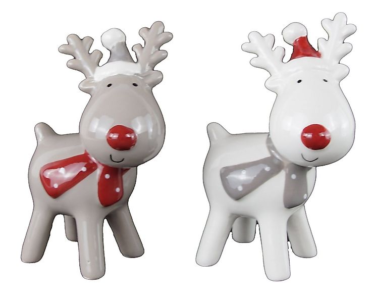 Posiwio Dekofigur 2er Set Elch (2 St), Weihnachtsfigur, Elche, 2er Set günstig online kaufen