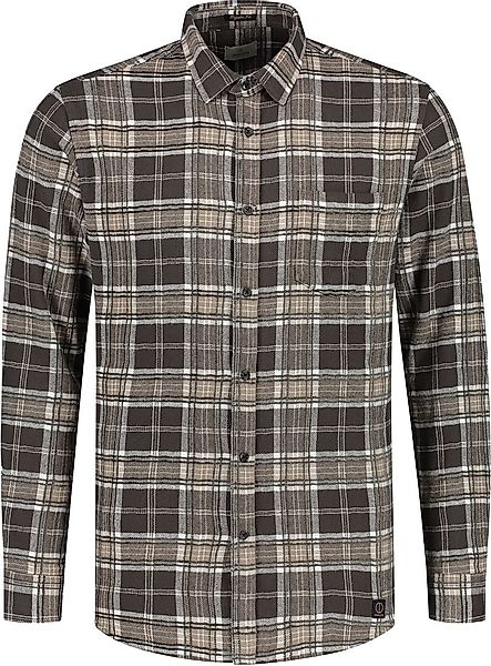 Dstrezzed Chenille Hemd Karo Grau - Größe XL günstig online kaufen