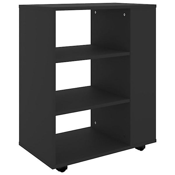 vidaXL Aktenschrank Rollschrank Schwarz 60x35x75 cm Spanplatte günstig online kaufen