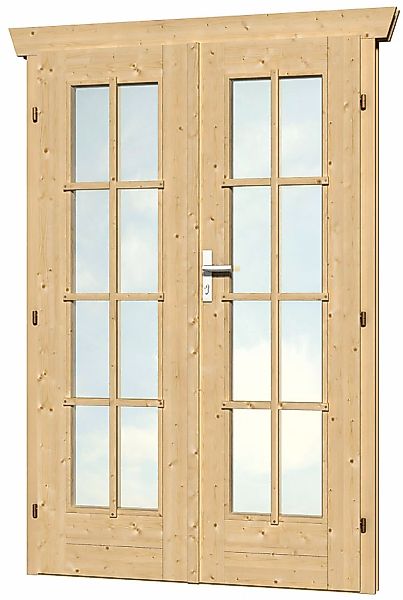 Skanholz Doppelflügeltür 117,5 x 186,5 cm, vollverglast günstig online kaufen