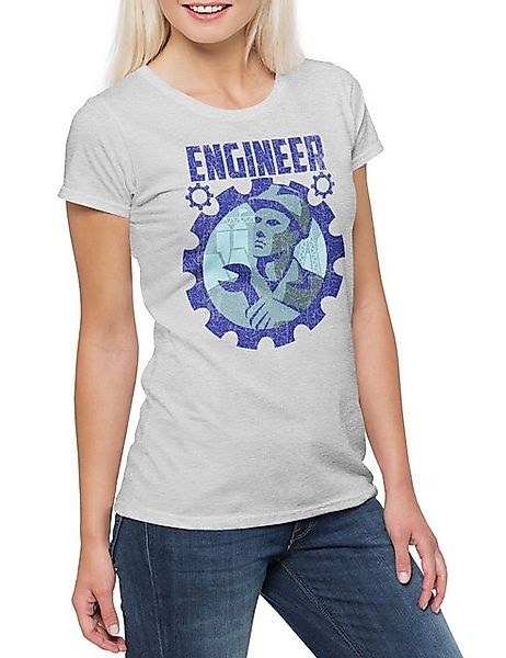 Urban Backwoods Print-Shirt Engineer II Damen T-Shirt Ingenieur Bauleiter A günstig online kaufen