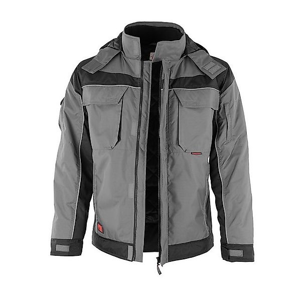 Qualitex Workwear Winterjacke Winterjacke "PRO" grau/schwarz, Gr. M günstig online kaufen