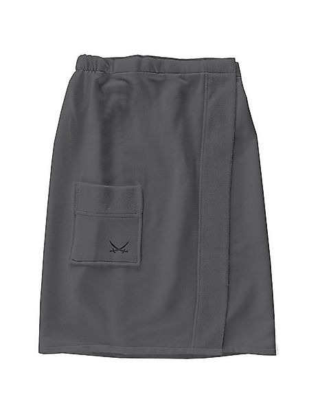 Sansibar Sylt Bademantel Saunakilt SANSIBAR BL 145x50 cm grau günstig online kaufen