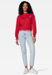 Mavi Rundhalspullover LOGO SHORT SWEATSHIRT Cropped günstig online kaufen