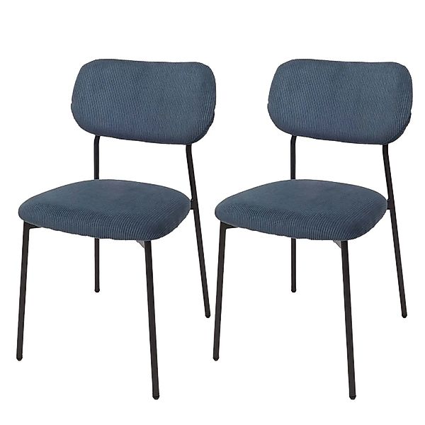 MCW Esszimmerstuhl O26 2er-Set Blau günstig online kaufen
