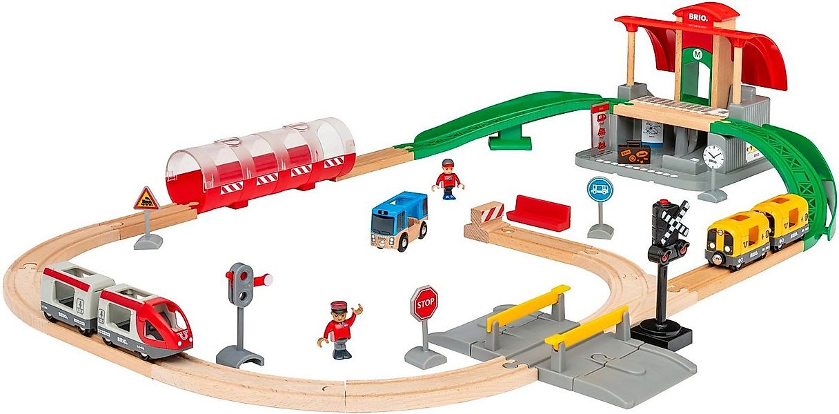 BRIO® Spielzeug-Eisenbahn BRIO® WORLD, Großes City Bahnhof Set, mit Soundef günstig online kaufen