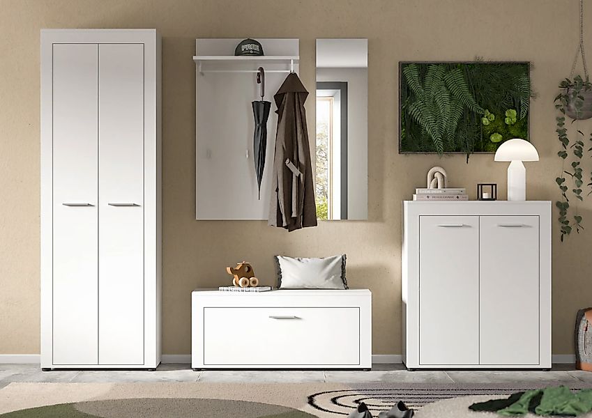 Home affaire Garderoben-Set "AOSTA, TOPSELLER, Breite 285cm, 5-teilige Gard günstig online kaufen