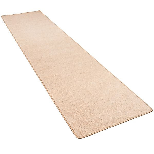 Snapstyle Trend Velours Läufer Teppich Joy Beige 100x400cm günstig online kaufen