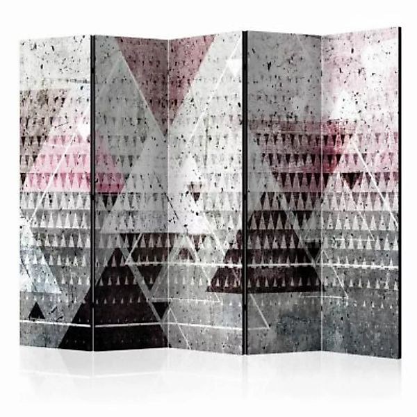 artgeist Paravent Triangles II [Room Dividers] mehrfarbig Gr. 225 x 172 günstig online kaufen