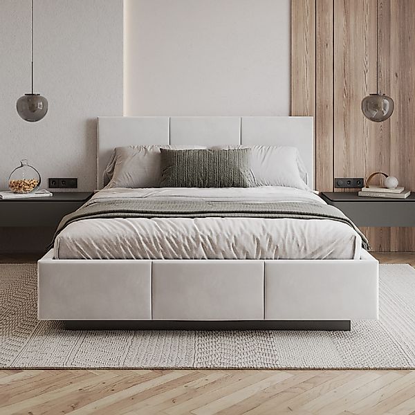 FDM Polsterbett ALMADA modern mit Bettkasten günstig online kaufen