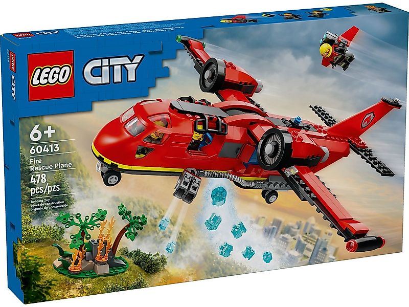 LEGO® LEGO® City 60413 Löschflugzeug Konstruktionsspielsteine, (478 St) günstig online kaufen