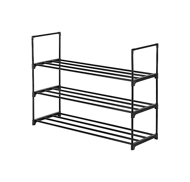 VINGLI Schuhregal aus Metall, Schuhablage, mit 3 Ebenen, Viel Strauraum, Sc günstig online kaufen