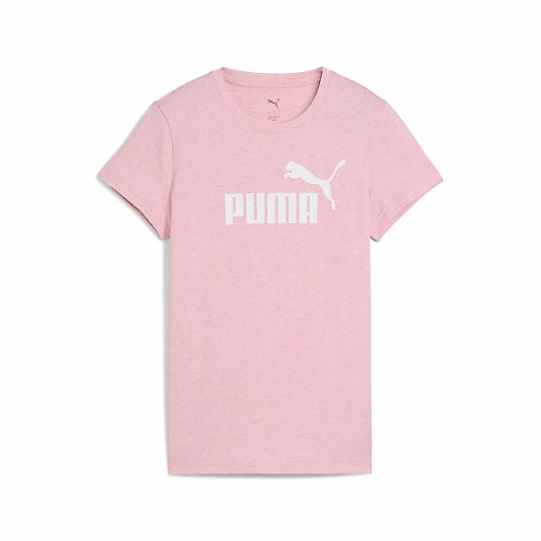 PUMA T-Shirt "ESS NO. 1 LOGO HEATHER TEE" reguläre Passform, Kurzarmdesign, günstig online kaufen