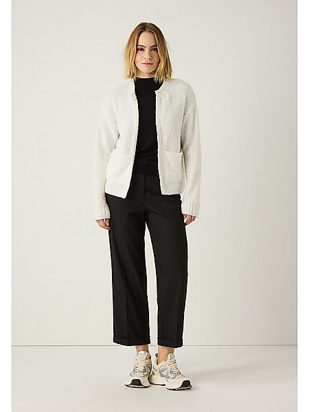 MORE&MORE Rundhalspullover leichter Kurzarmpullover mit Stehkragen günstig online kaufen