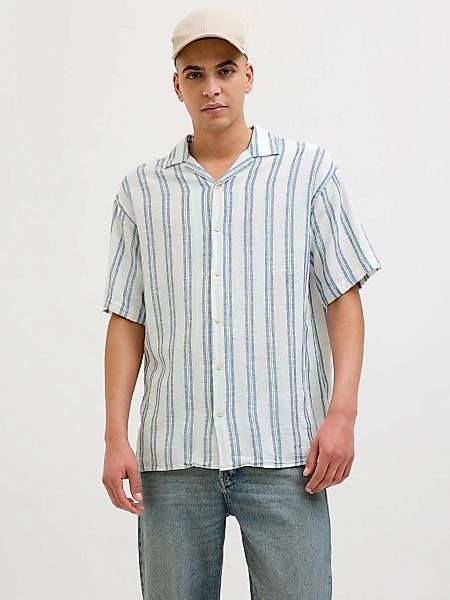 Jack & Jones Kurzarmhemd "JJEENZO STRIPE RESORT SHIRT SS SN" mit Streifen M günstig online kaufen