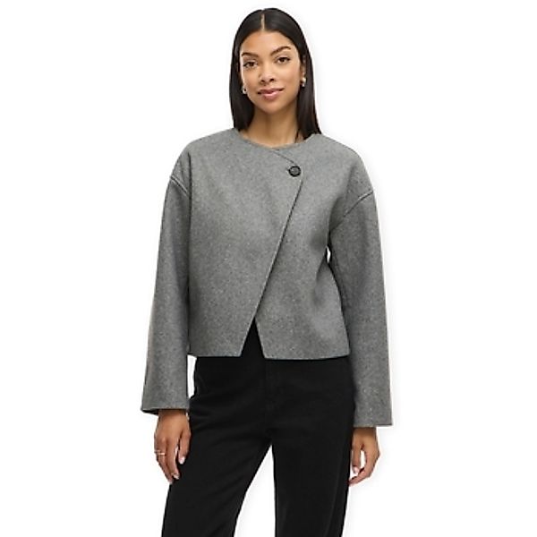 Vila  Damenmantel Quinn Jacket - Medium Grey Melange günstig online kaufen
