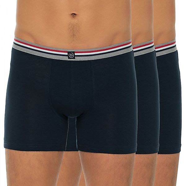 bugatti Boxershorts "Prag" 3er Pack, 3 bequem, atmungsaktiv, Baumwollmix, m günstig online kaufen
