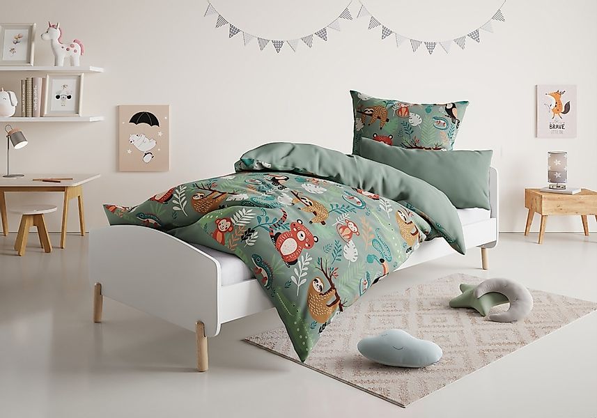 OTTO home Kinderbettwäsche "CUDDLEE" 2 Stk. in vielen Designs: Dino,Einhorn günstig online kaufen