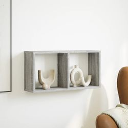 vidaXL Regal Wandschrank 60x16x30 cm Grau günstig online kaufen