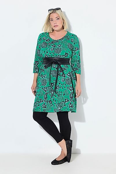 Ulla Popken Jerseykleid Jerseykleid Paisley A-Linie günstig online kaufen