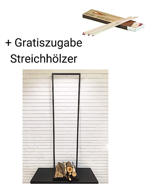 Eisen-Holzstapler - Toulouse h 150cm 25 x 35 cm + Gratiszugabe Streichhölze günstig online kaufen