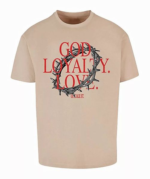 Mister Tee T-Shirt God Loyalty Love O T-Shirt Beige Baumwolle günstig online kaufen