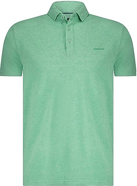 State of Art Poloshirt Piqué Melange Grün - Größe M günstig online kaufen