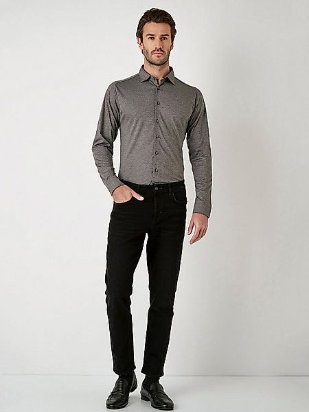 Desoto Hemd Bügelfrei Kent Melange Grau - Größe XL günstig online kaufen