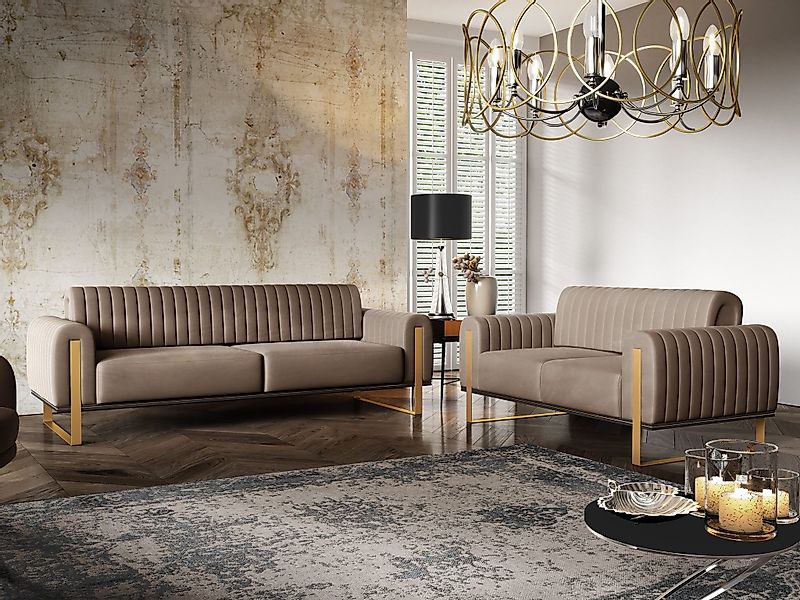 Fun Möbel Polstergarnitur Sofaset Designersofas VALERIE günstig online kaufen