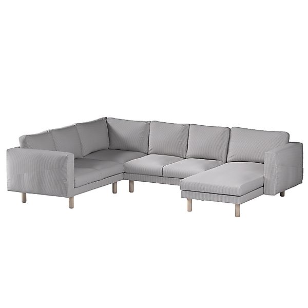 Bezug für Norsborg 5-Sitzer Ecksofa mit Recamiere, beige-blau, Norsborg Bez günstig online kaufen