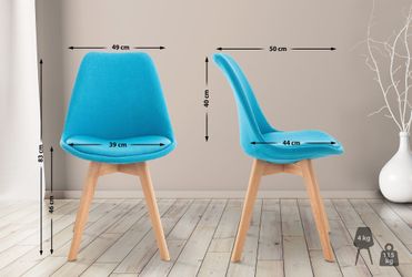 CLP Küchenstuhl Linares (4er Set), Buchenholz-Gestell, günstig online kaufen