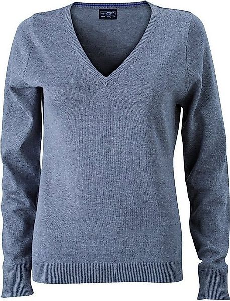 James & Nicholson Strickpullover JN 658 Damen V-Neck Pullover Leichte Stric günstig online kaufen