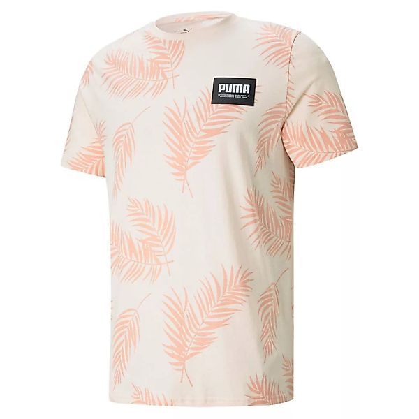 Puma Summer Court All Over Print Kurzarm T-shirt M Cloud Pink günstig online kaufen