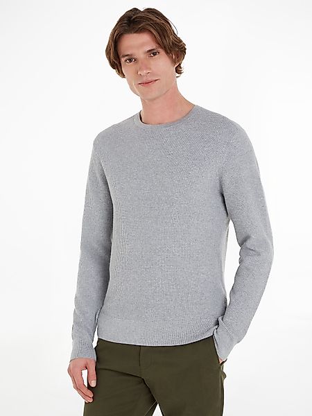 Calvin Klein Rundhalspullover WAFFLE STRUCTURE SWEATER günstig online kaufen