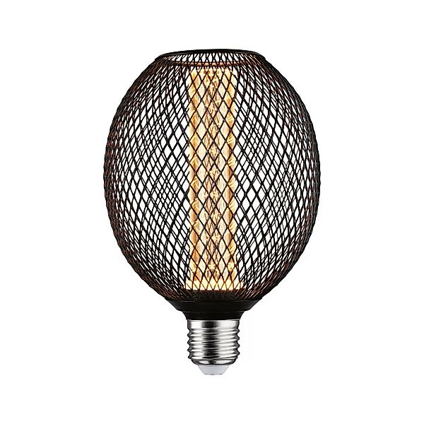 Paulmann LED-Leuchtmittel »Metallic Glow Globe schwarz Spiral 200lm 4,2W 18 günstig online kaufen