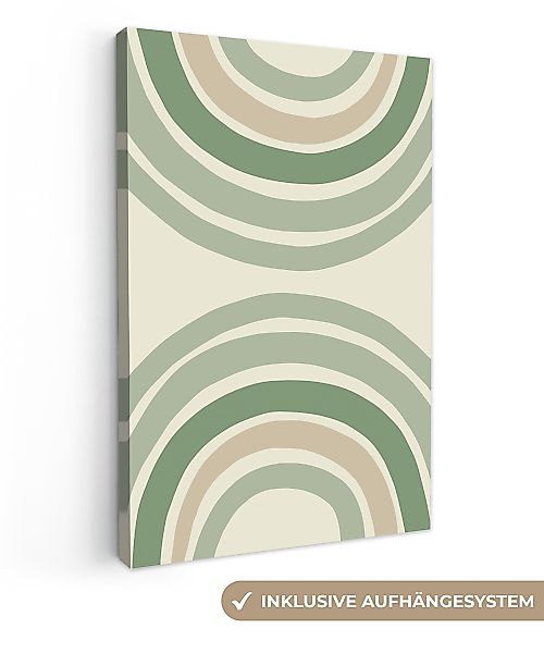 OneMillionCanvasses® Leinwandbild Kreise - Grün - günstig online kaufen