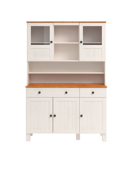 Home affaire Küchenbuffet "Alby2" Mit Metallgriffen, Breite 125 cm günstig online kaufen