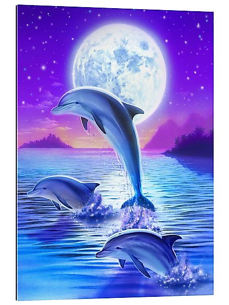 Posterlounge Wandbild Delfinromantik, Robin Koni, erhältlich günstig online kaufen