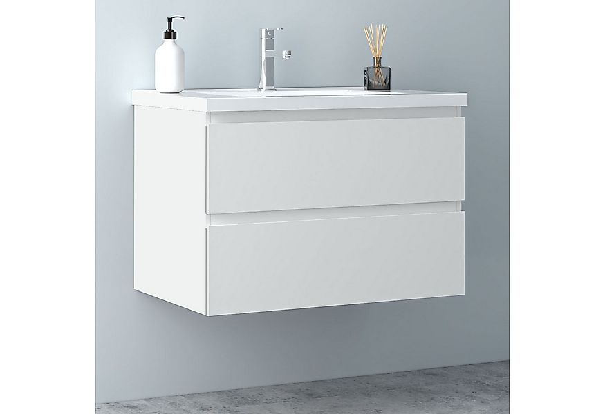 Aica Sanitär Waschtisch Badezimmerschrank Unterschrank mit Waschbecken Badm günstig online kaufen