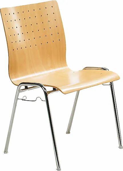 Mayer Sitzmöbel Besucherstuhl »2117«, Stapelstuhl stapelbar bis 10 Stk. günstig online kaufen