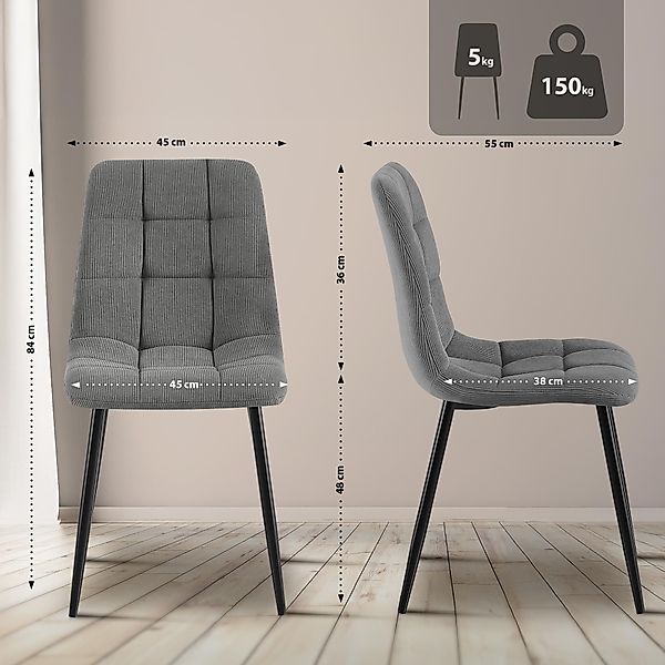 CLP Esszimmerstuhl Tilde (2er Set), mit günstig online kaufen