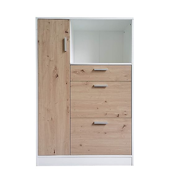 HTI-Living Hochschrank Küchenschrank Weiß Artisaneiche Blanca günstig online kaufen